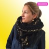 ELLA GRAND FROID XXL noir et or