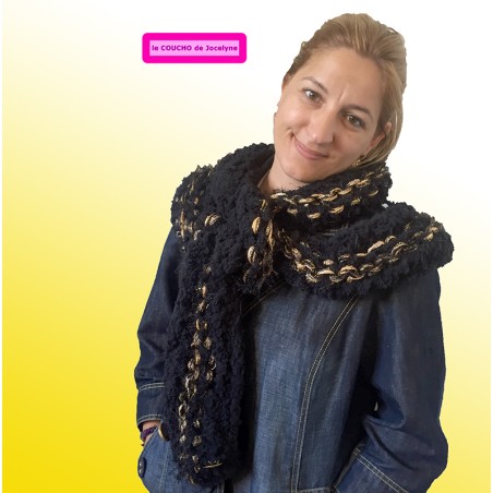 ELLA GRAND FROID XXL noir et or