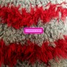 frileuse ZORA gris et rouge