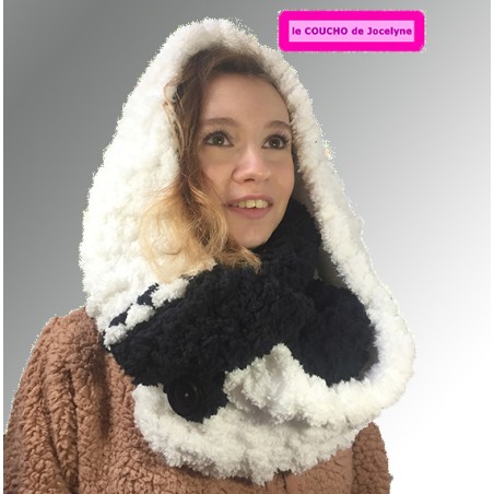 LISA GRAND FROID XXL blanc noir