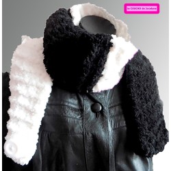 LISA GRAND FROID XXL blanc noir