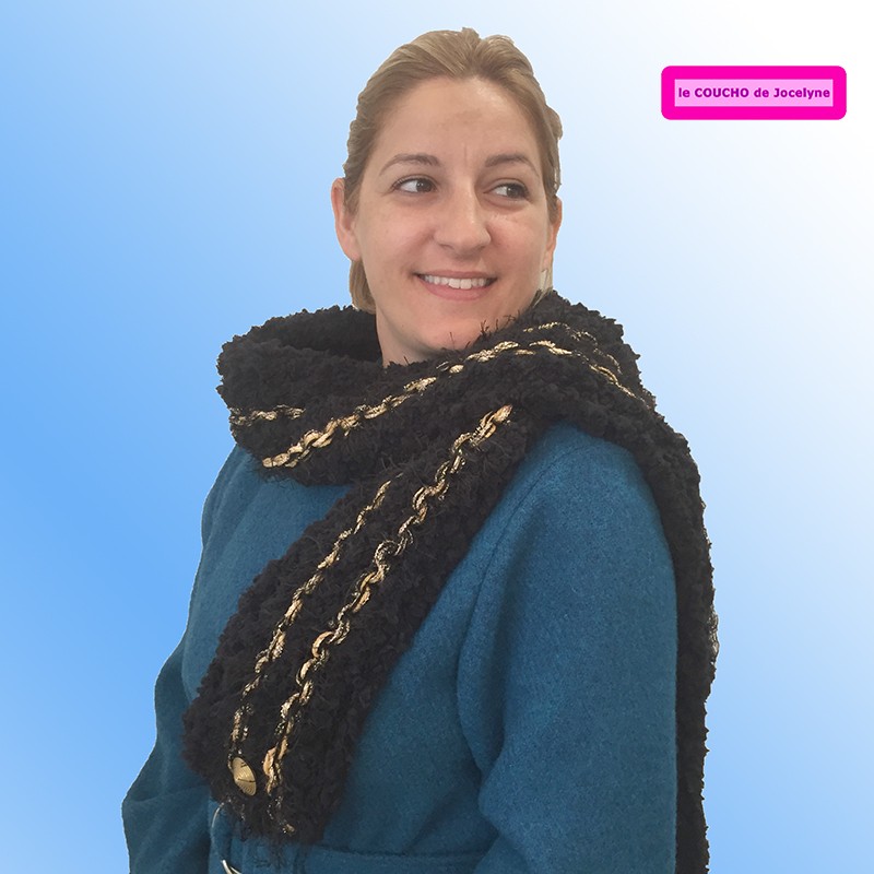 INES GRAND FROID XL noir et or