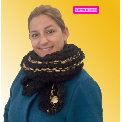 INES GRAND FROID XL noir et or