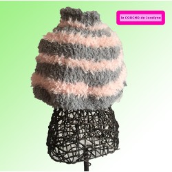 frileuse LINE gris et rose